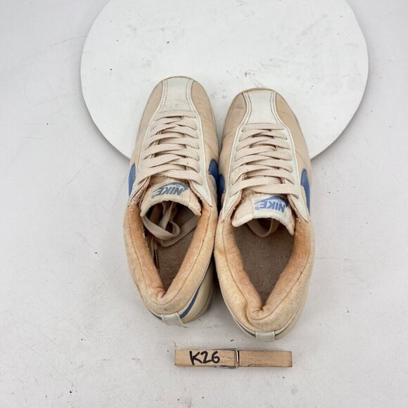 Vintage Nike Training Women's Size 5 Blue White Nylon Sneakers Made in Korea - Picture 7 of 12